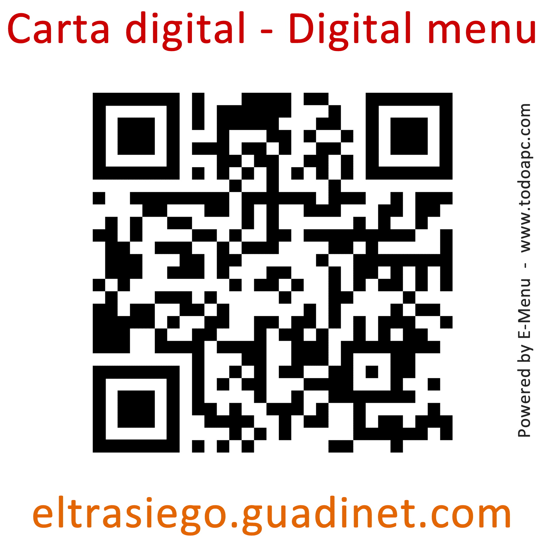 QR - Heladería Cafetería El Trasiego